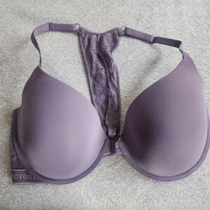 Victoria's Secret Purple Lace-Back T-Shirt Bra 38DD